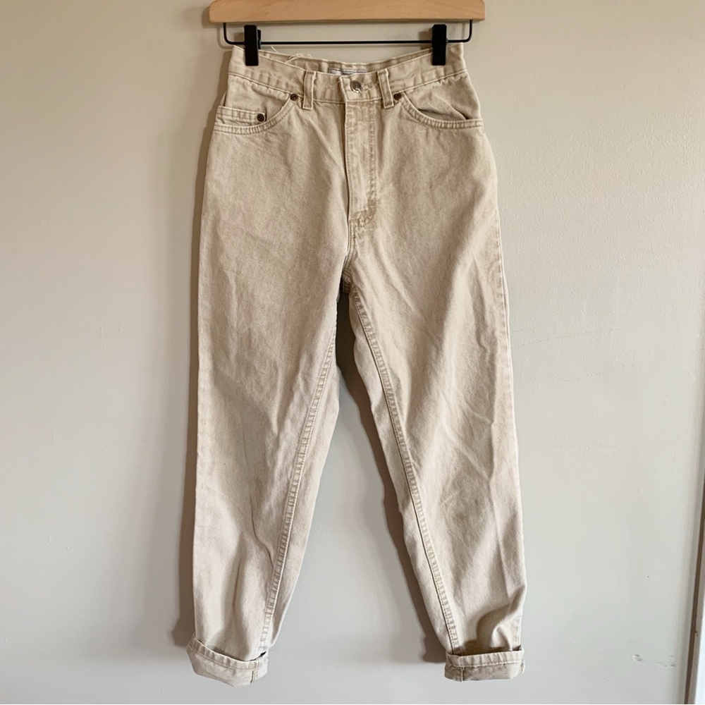 Sonoma • vintage tan denim 90s jeans